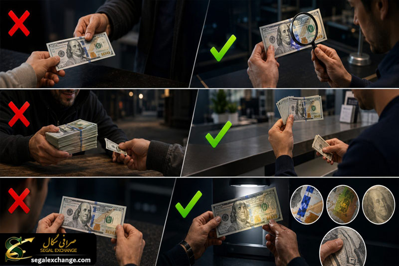 اشتباهات رایج هنگام تشخیص دلار تقلبی