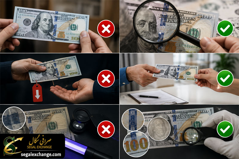 اشتباهات رایج هنگام تشخیص دلار تقلبی