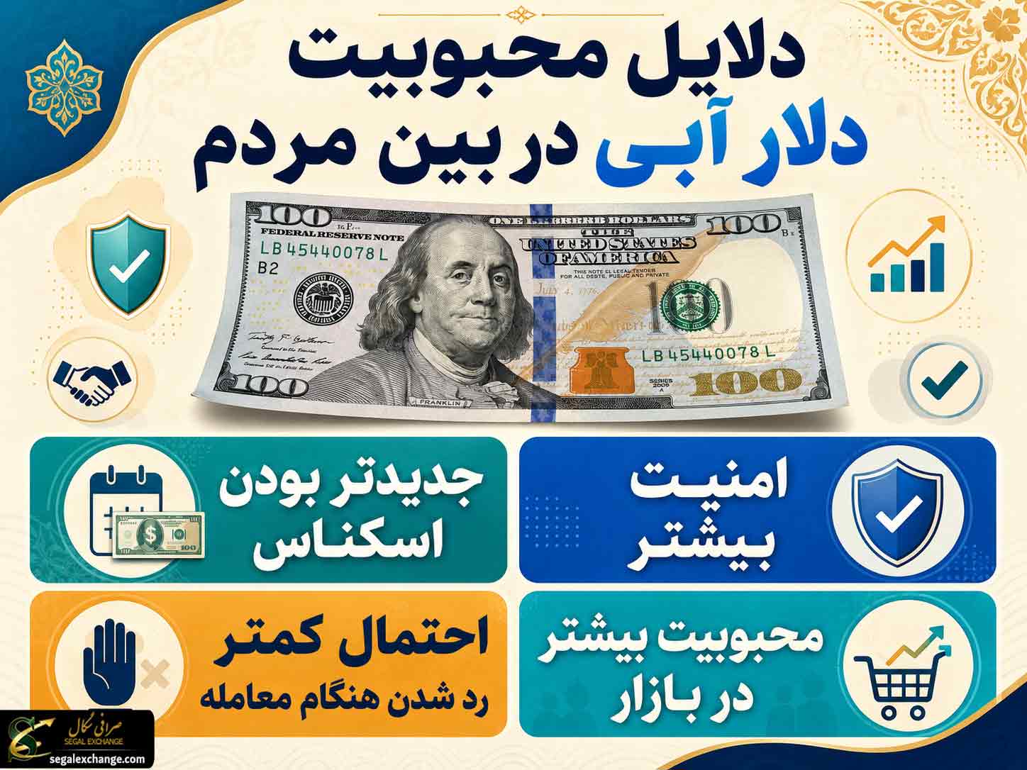 دلایل محبوبیت دلار آبی در بین مردم 