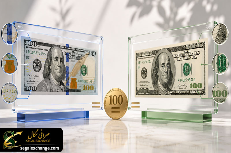 نحوه تشخیص دلار آبی و سبز اصل